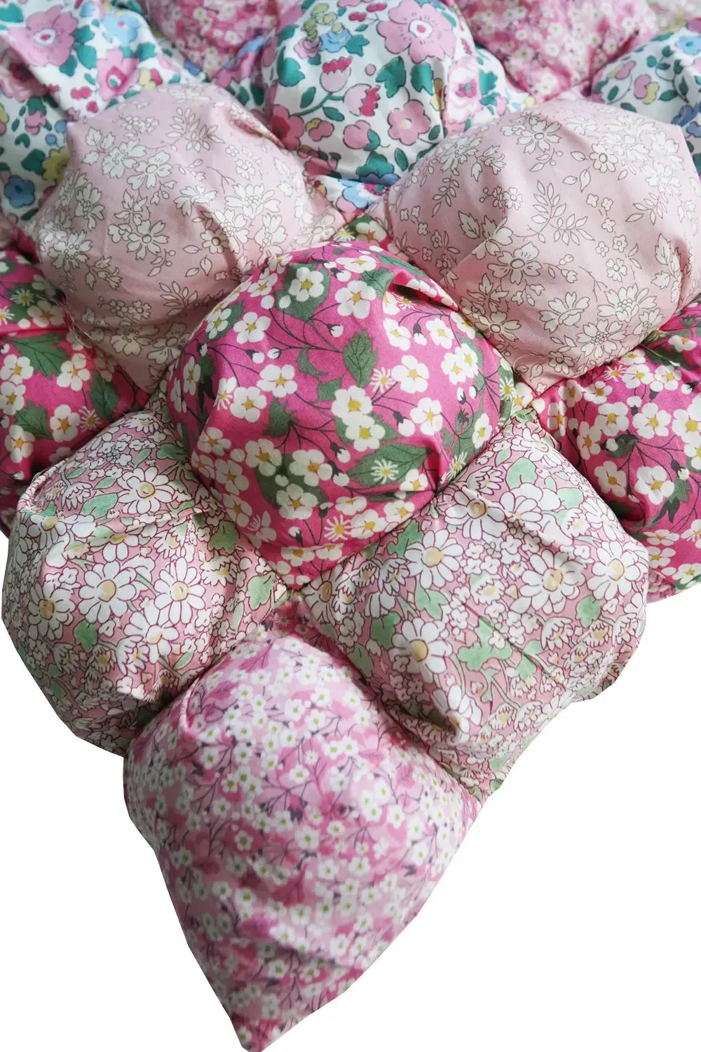 Pink Liberty Puff Patchwork Cushion
