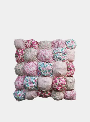Pink Liberty Puff Patchwork Cushion