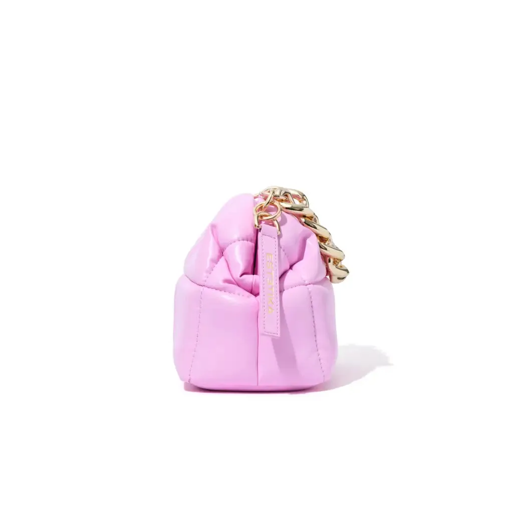 Pink Quilted Makeup Clutch Bag - The BABEE