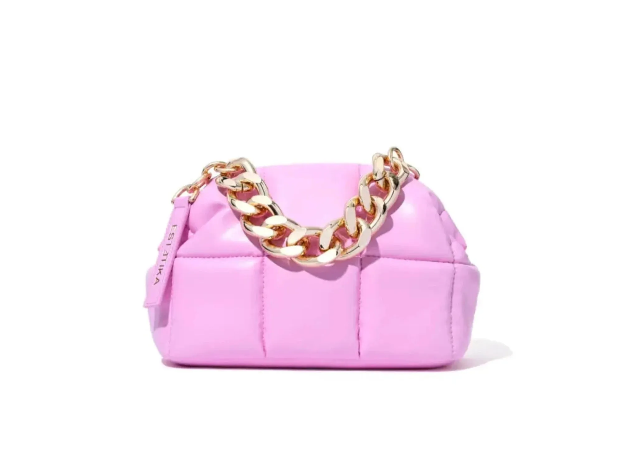 Pink Quilted Makeup Clutch Bag - The BABEE