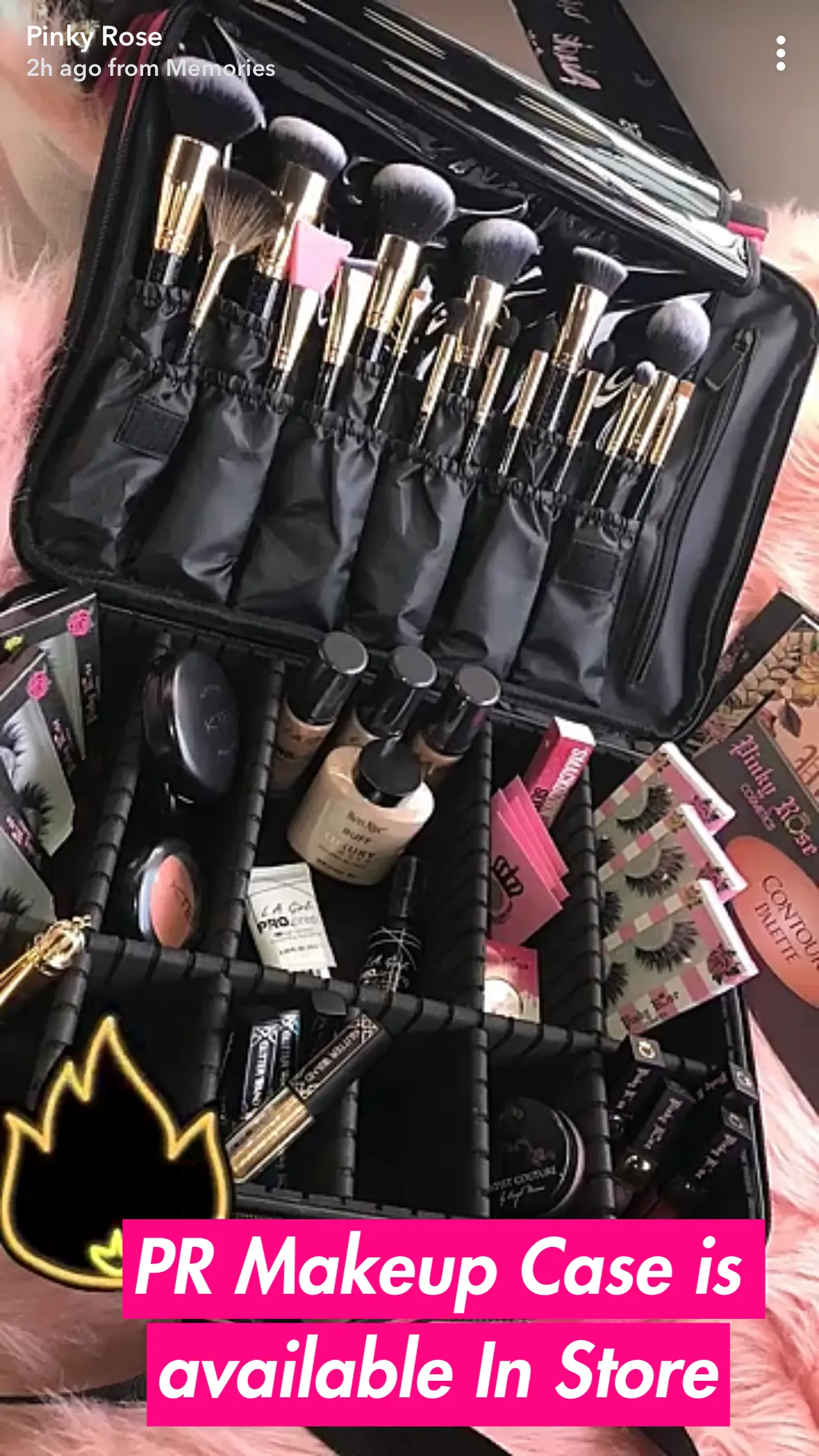 Pinky Rose Cosmetics-Travel Bag -Black