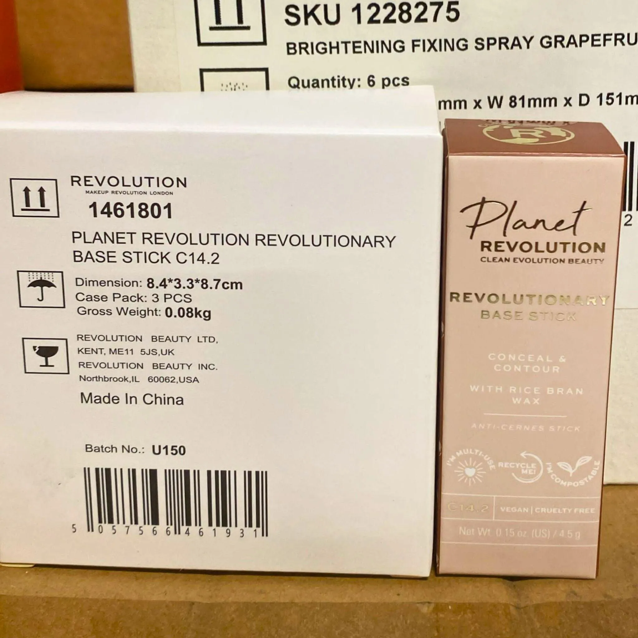 Planet Revolution Revolutionary Base Stick Conceal & Contour with Rice Bran Wax 0.15OZ (30 Pcs Lot)