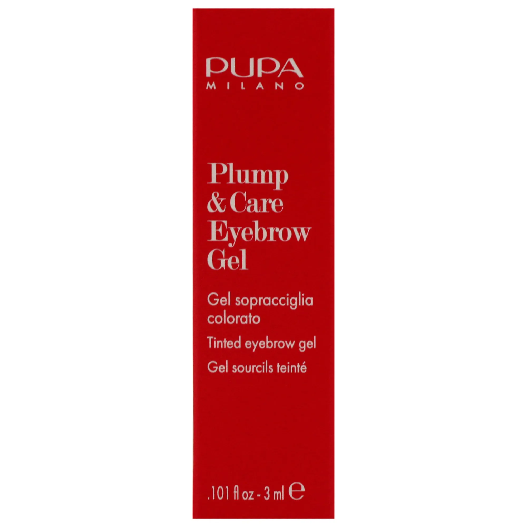 Plump and Care Eyebrow Gel - 001 Blonde by Pupa Milano for Women - 0.101 oz Eyebrow Gel