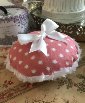 Polka Dot Powder Puff