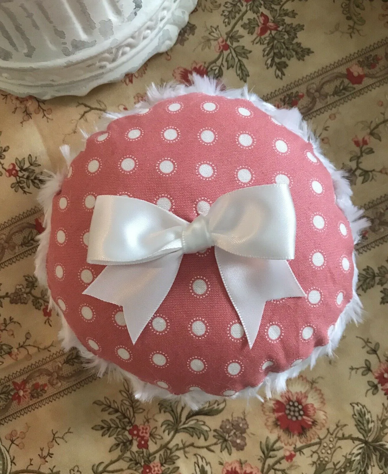 Polka Dot Powder Puff