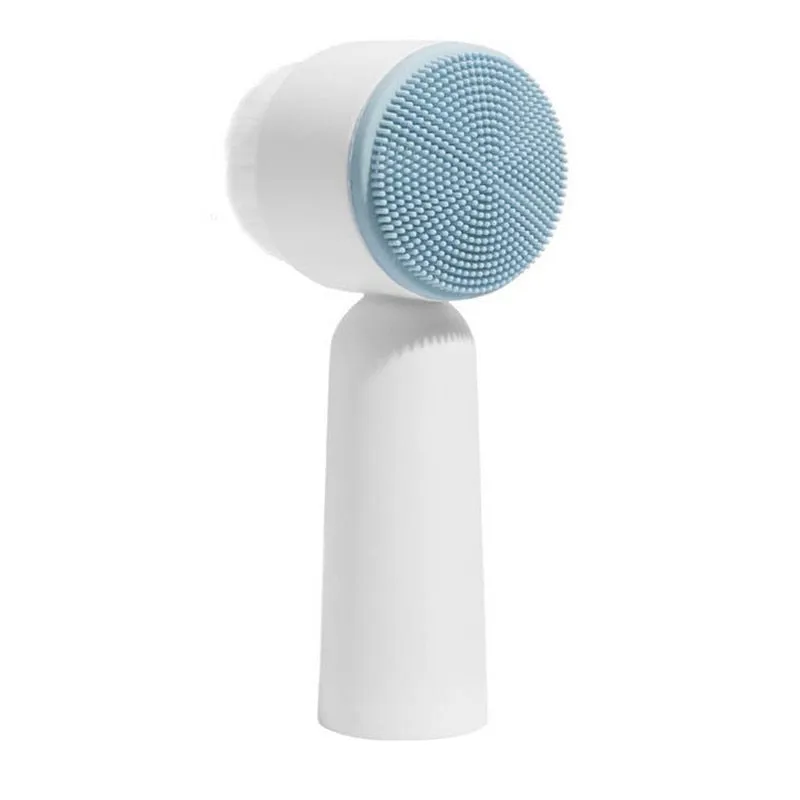 Portable Double-Sided Silicone Facial Cleanser Brush