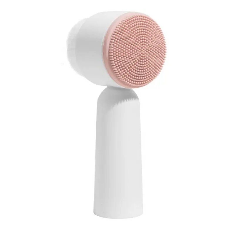 Portable Double-Sided Silicone Facial Cleanser Brush
