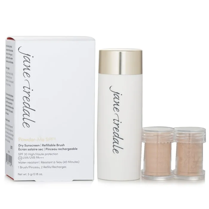 Powder Me Refillable Brush (1x Brush, 2x Refills) - Nude - 2x2.5g/0.09oz
