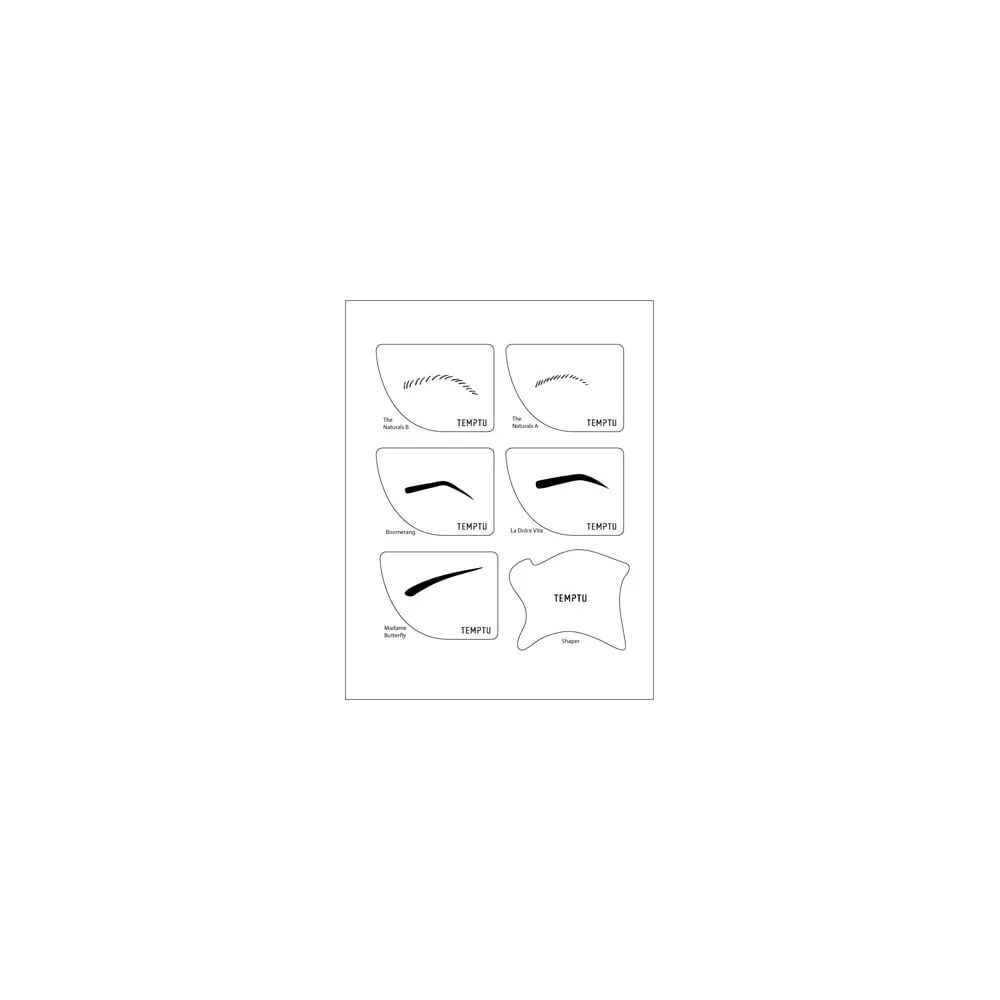 PRO SB AIRBROW SHAPE STENCILS