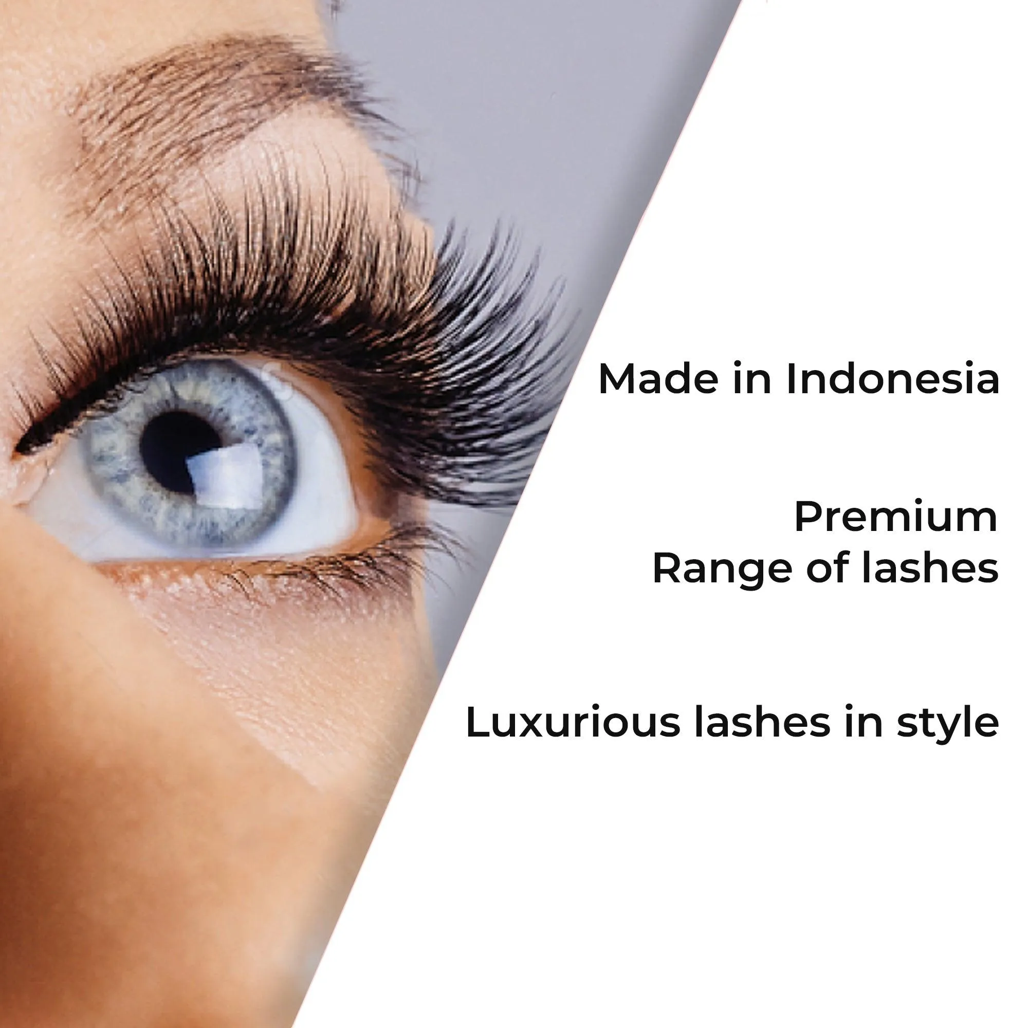 Professional Individual Lashes, 5 Ply Flare Black, Knot Free & Long For Natural Volume (BF1003-Long)