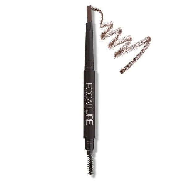 Professional Waterproof Auto Dual Eyebrow Pencil & Brush