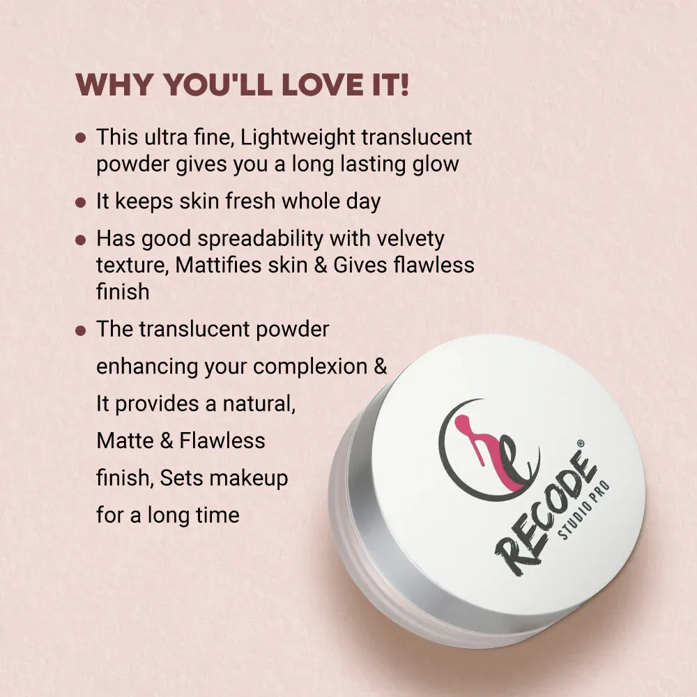 Recode Translucent Setting Powder - 12 Gms Banana