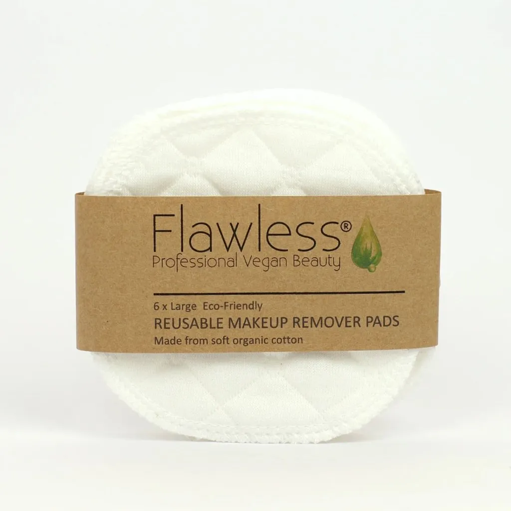 Reusable Organic Makeup Remover Pads x 6 - Flawless