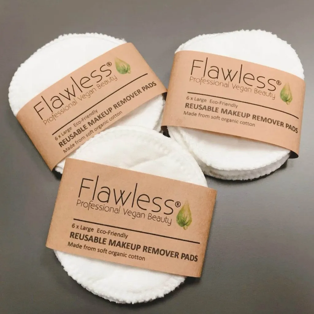 Reusable Organic Makeup Remover Pads x 6 - Flawless