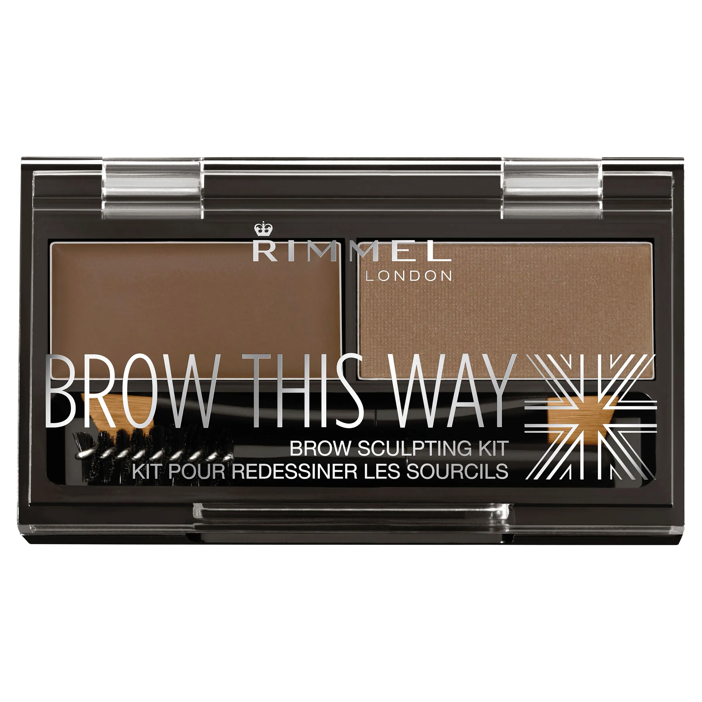 Rimmel London, Brow This Way Eyebrow Sculpting Kit, Dark Brown