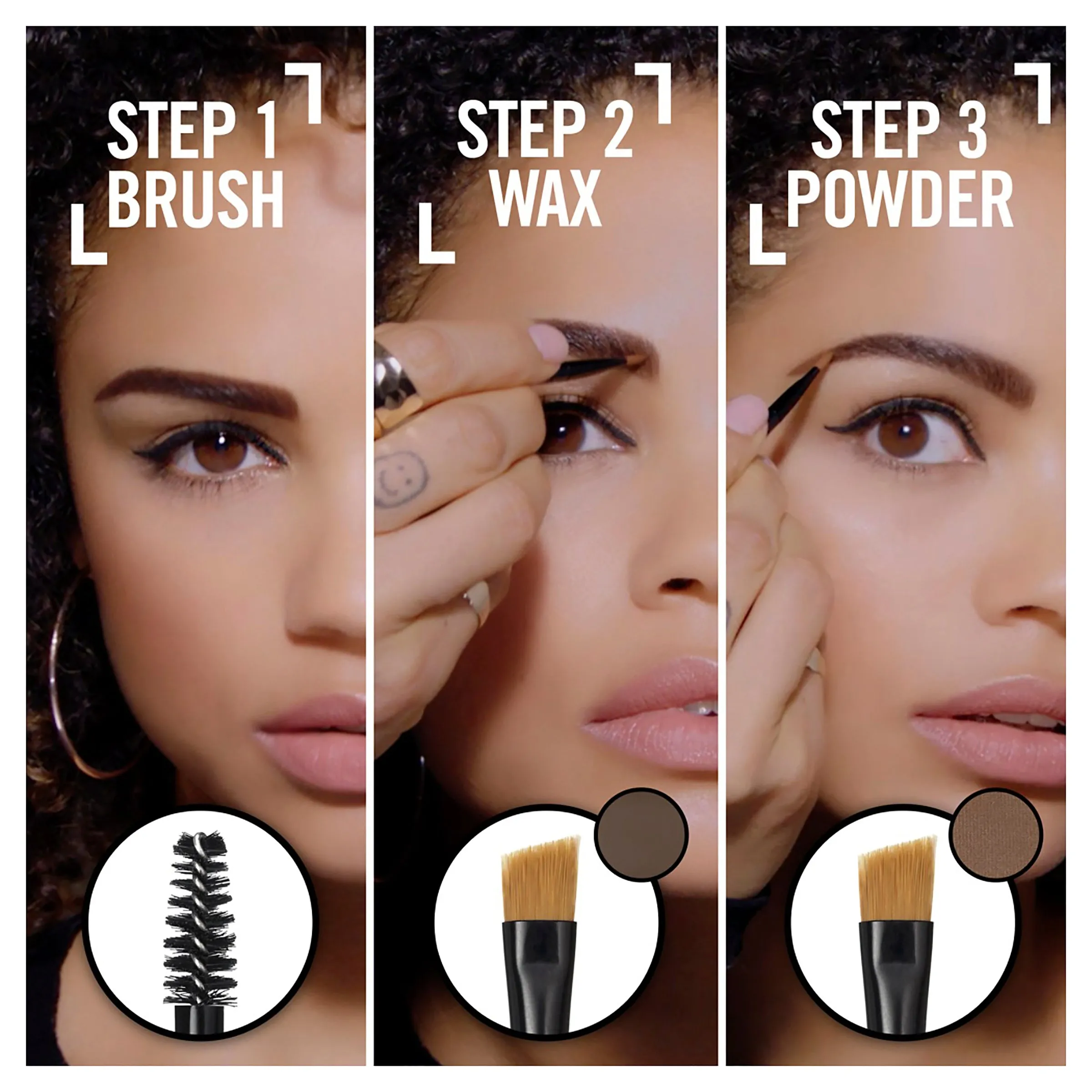 Rimmel London, Brow This Way Eyebrow Sculpting Kit, Dark Brown