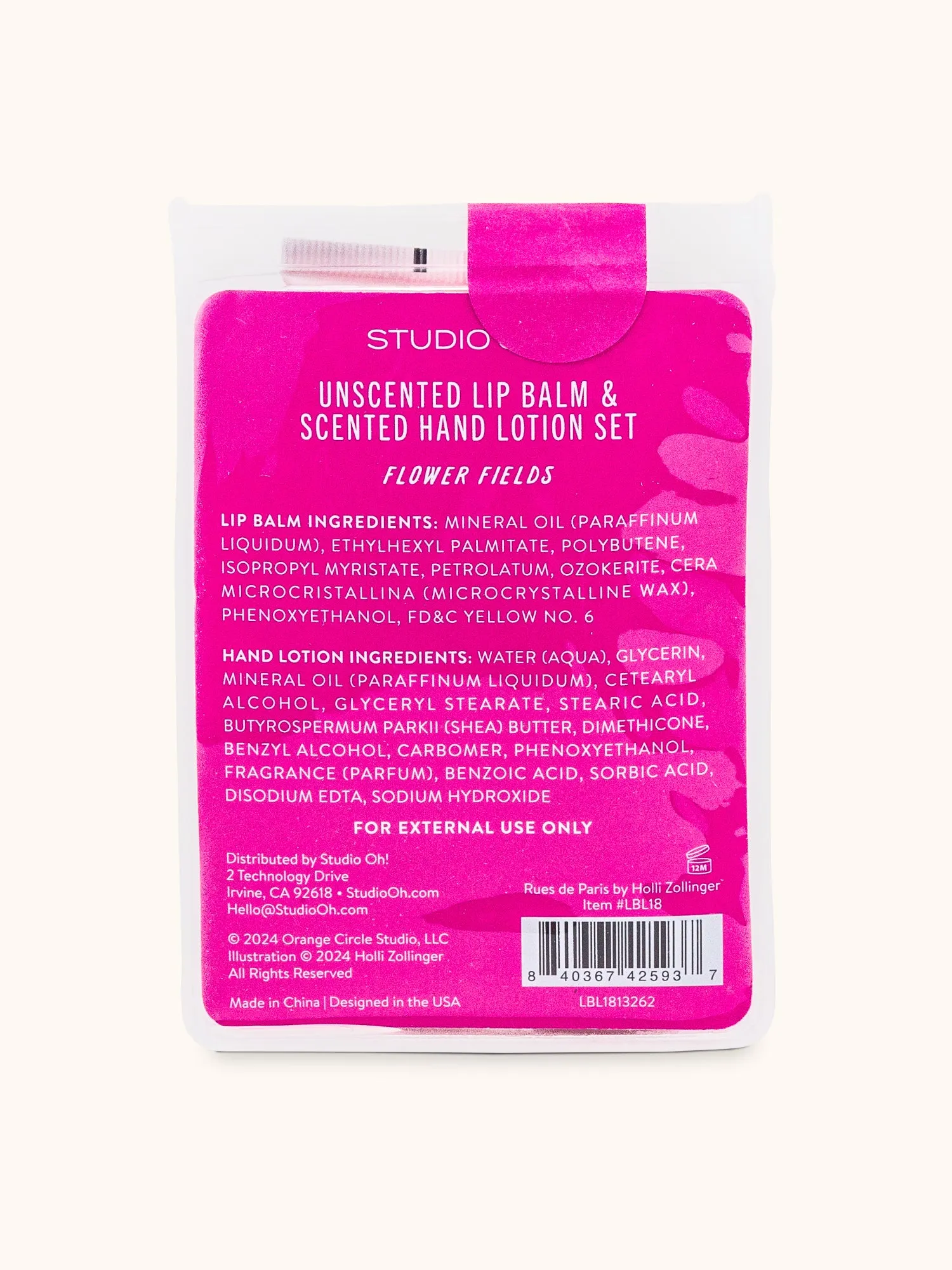 Rues de Paris Lip Balm & Hand Lotion Set