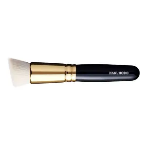 S5557Bk Powder & Liquid Foudation Brush Round & Angled Duo Fiber (2mm) [HB0072]