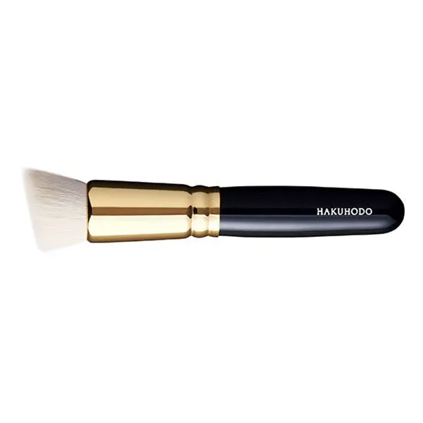 S5557Bk Powder & Liquid Foudation Brush Round & Angled Duo Fiber (2mm) [HB0072]
