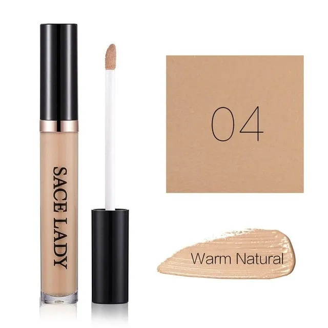 SACE LADY Full Cover Liquid Concealer Makeup For Face Eye Dark Circles Corrector Cream Make Up Facial Base Natural Cosmetic
