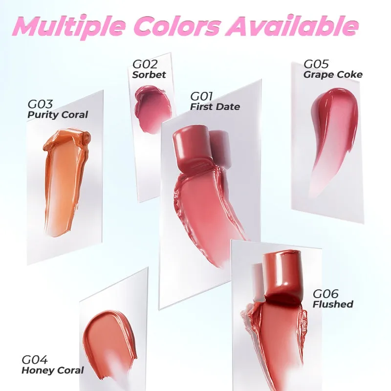 SACE LADY Glasting Gloss Lipstick – Moisturizing, High-Shine Lip Gloss Balm with Vitamin E & Plant Oils