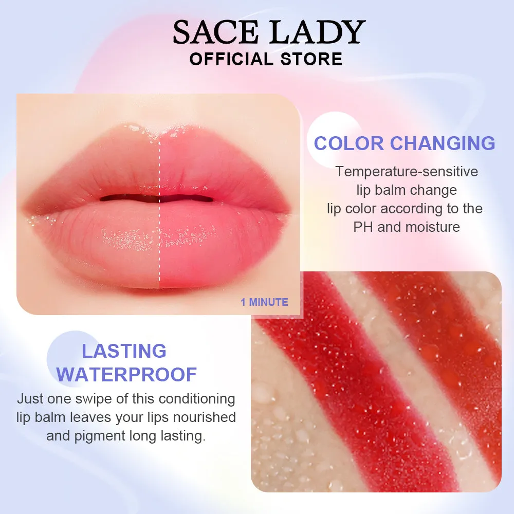 SACE LADY Tinted Lip Therapy Magic Lip Balm – Lasting Waterproof Lip Tint & Stain, High Pigmented Lipstick
