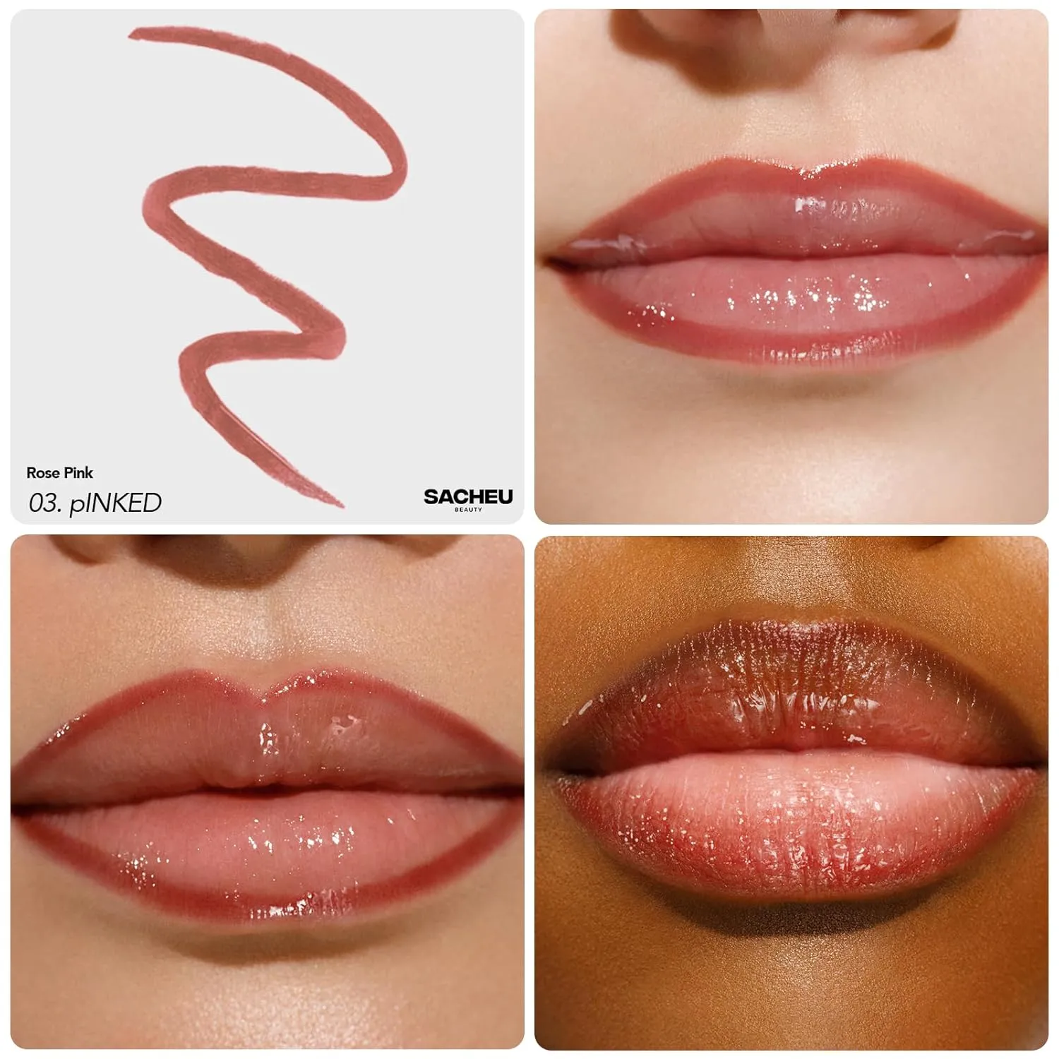 Sacheu - Peel-Off Lip Liner Stain - Core Bundle