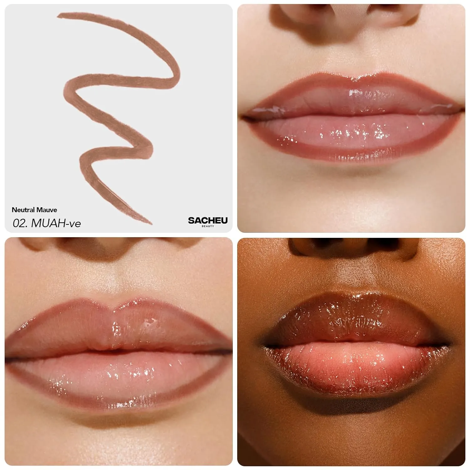 Sacheu - Peel-Off Lip Liner Stain - Core Bundle