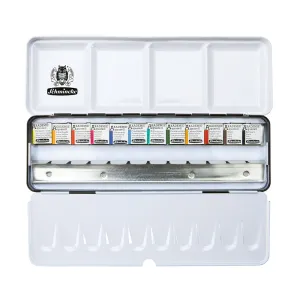 SCHMINCKE AKADEMIE® Aquarell metal box with 12 half pans