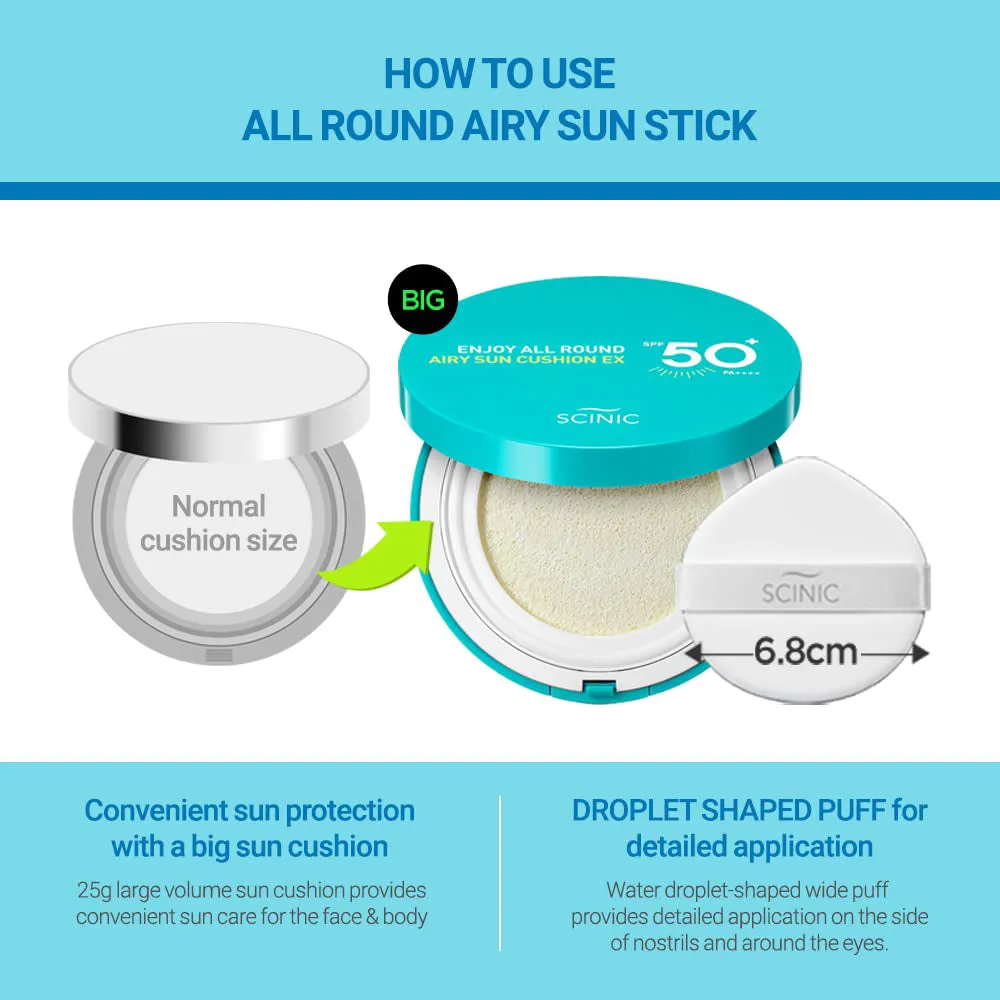 Scinic Enjoy All Round Airy Sun Cushion EX SPF50 PA    