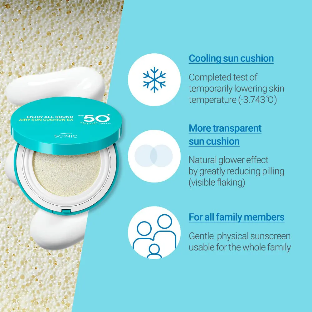 Scinic Enjoy All Round Airy Sun Cushion EX SPF50 PA    