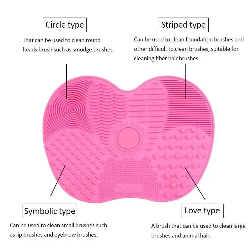 Scrubbing Pad Cosmetic Brush Cleaning