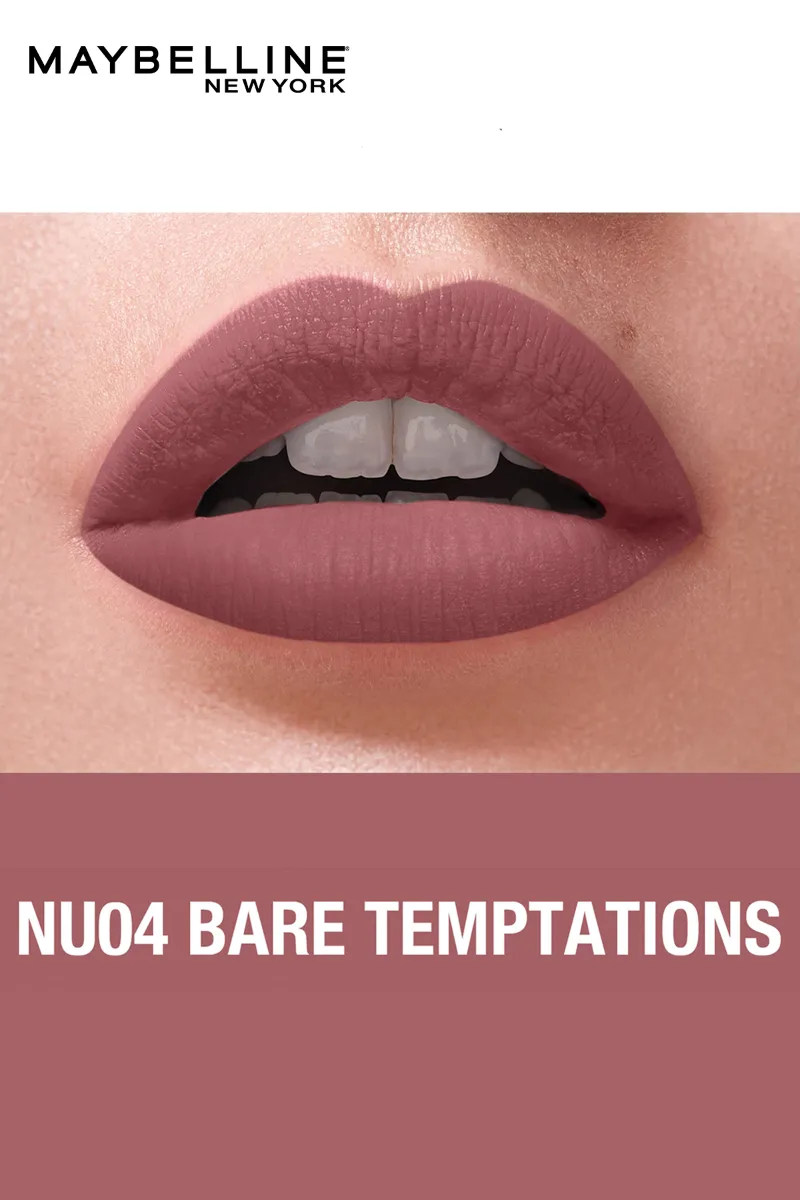 Sensational Liquid Matte Lipstick - NU 04 - Bare Temptations