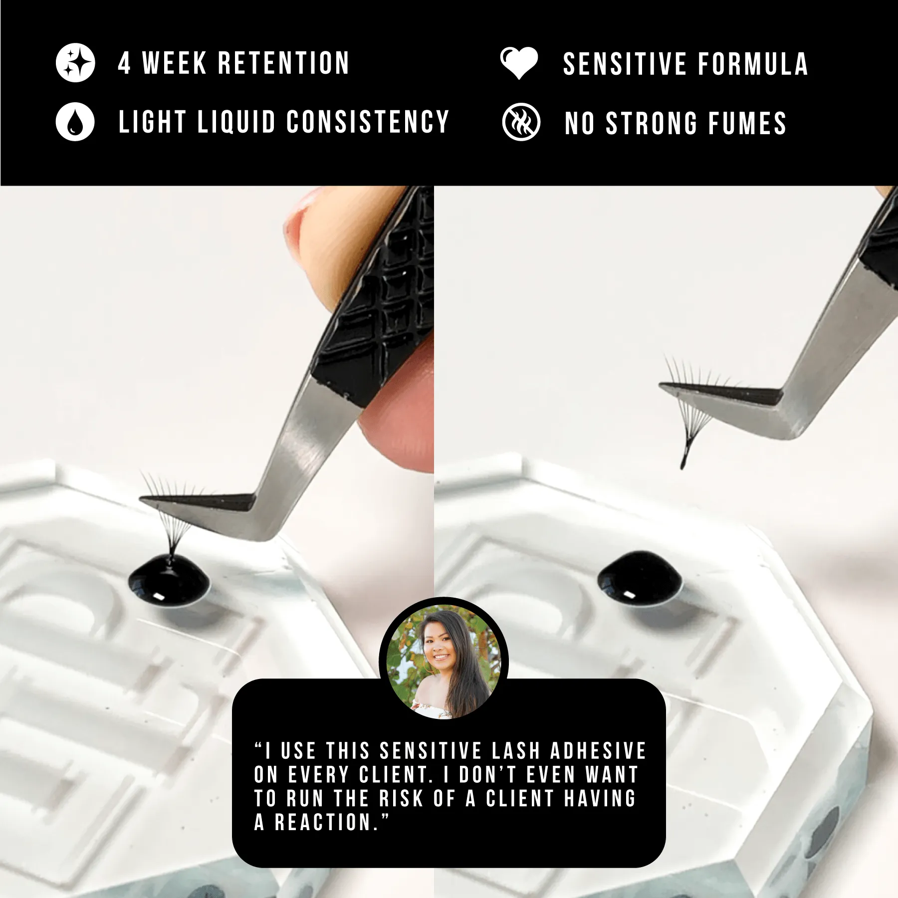 Sensitive Eyelash Extension Glue