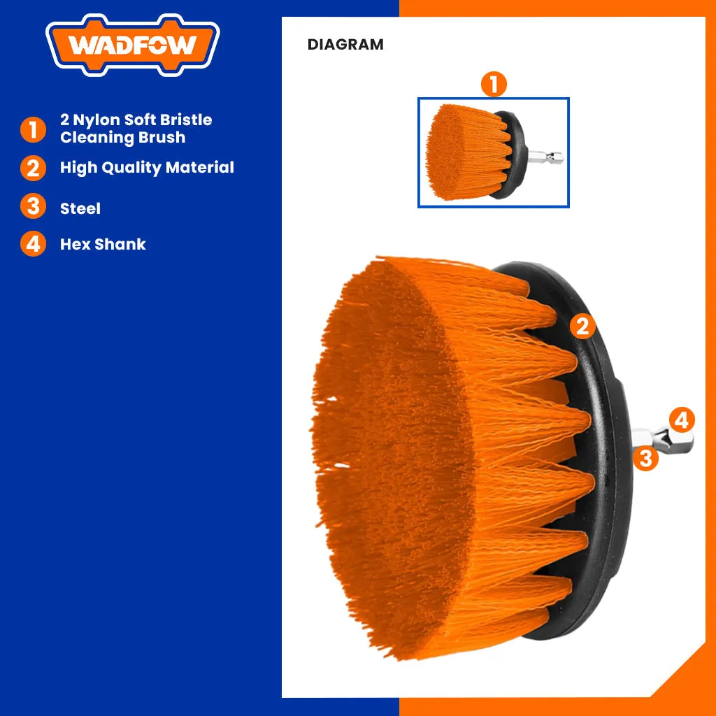 Set of 2 2inch & 3.5inch Soft Bristle Brush WND1401