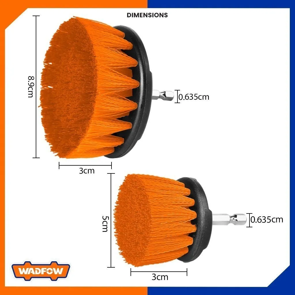 Set of 2 2inch & 3.5inch Soft Bristle Brush WND1401