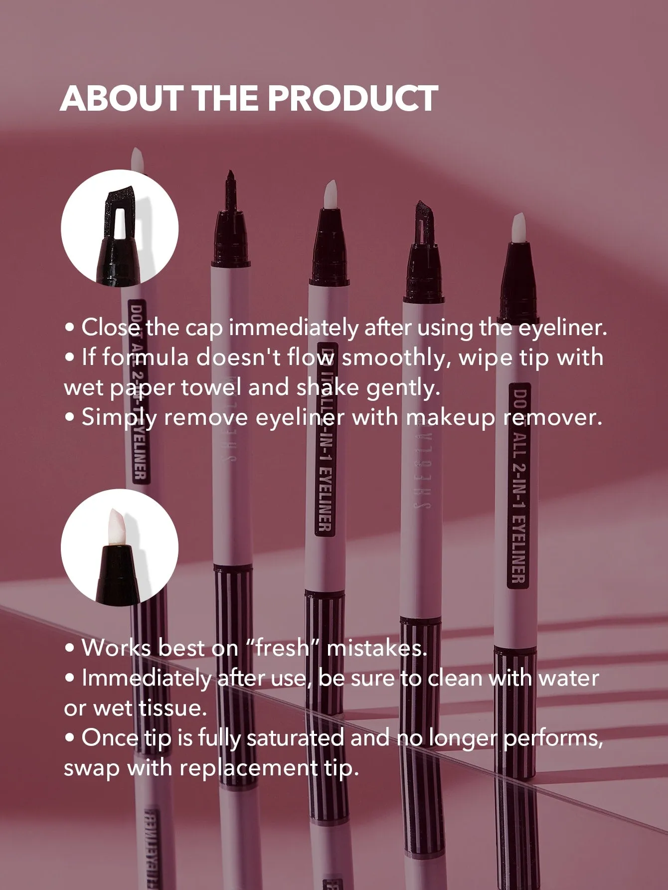 SHEGLAM Wing It Waterproof Liner Duo - Black 2 In 1 Waterproof Liquid Eyeliner