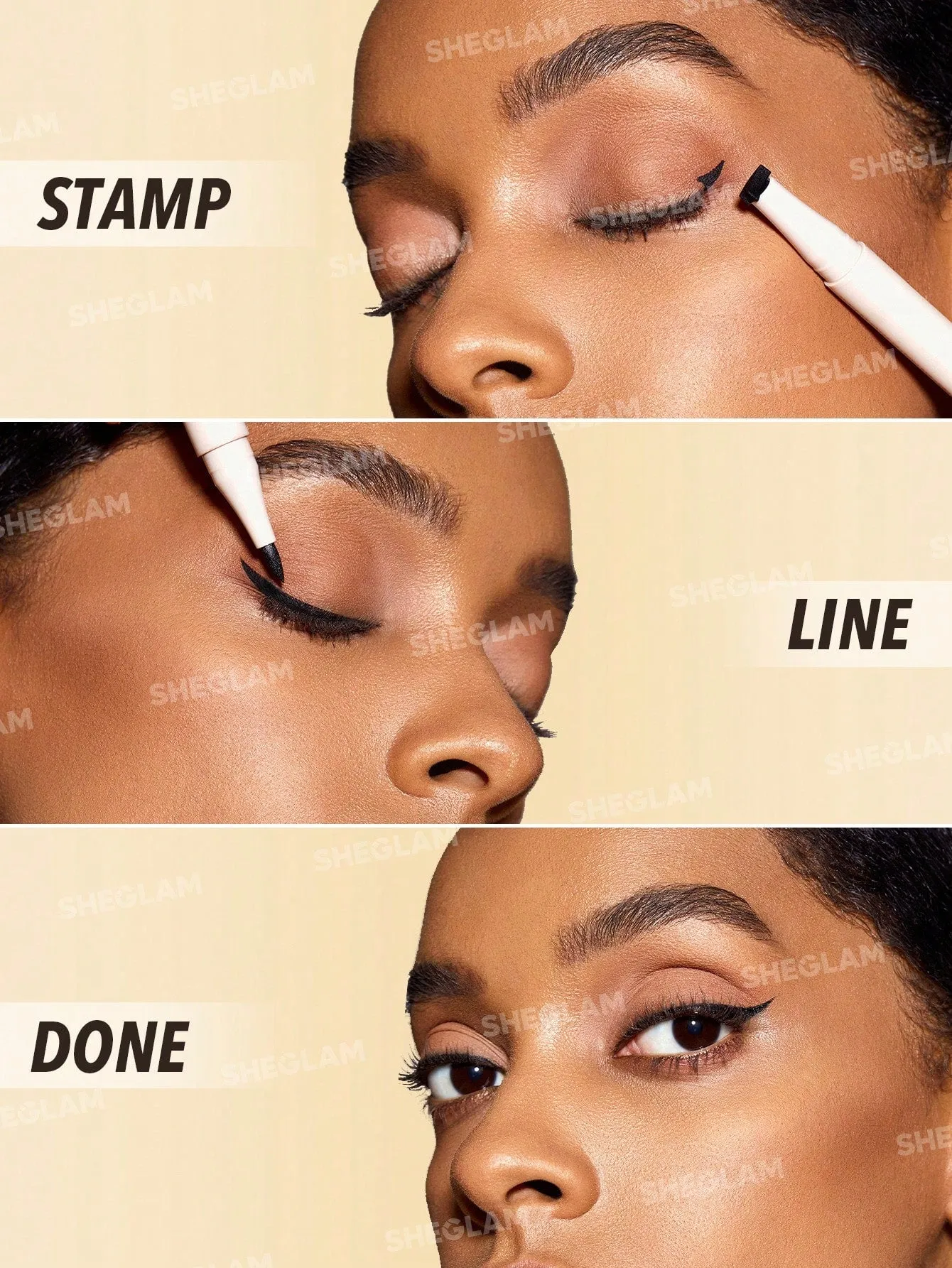 SHEGLAM Wing It Waterproof Liner Duo - Black 2 In 1 Waterproof Liquid Eyeliner