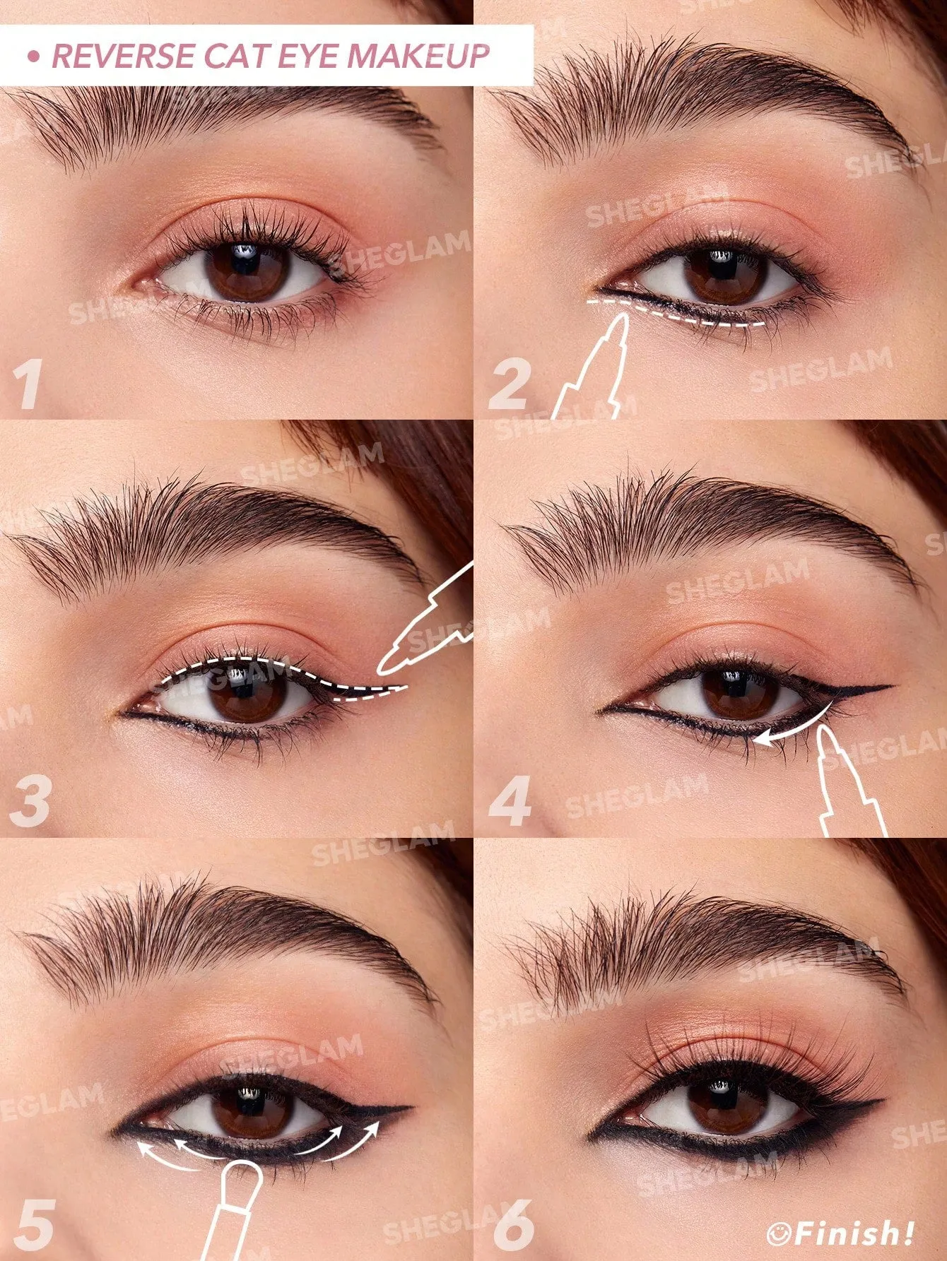 SHEGLAM Wing It Waterproof Liner Duo - Black 2 In 1 Waterproof Liquid Eyeliner