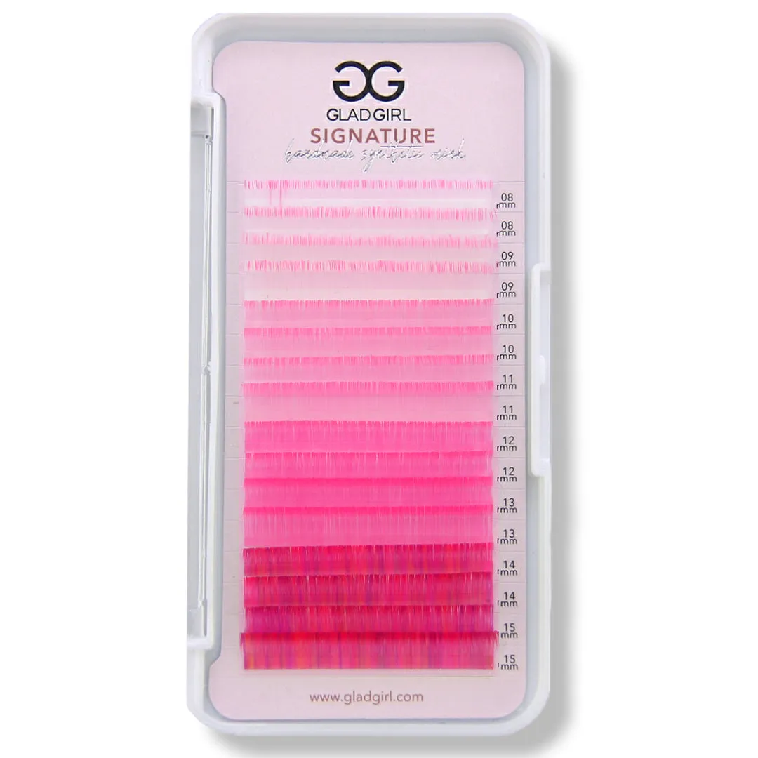 Signature Mink Mixed Length Techno-Color Lashes - CC Curl