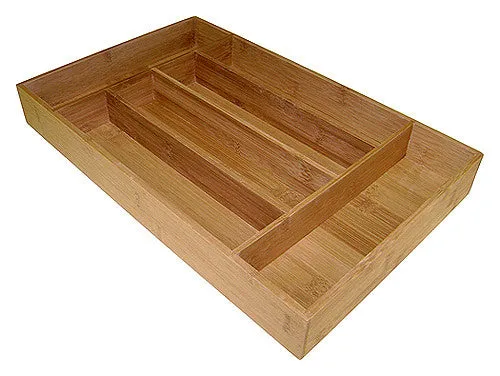 Simply Bamboo Brown 6 Compartment Bamboo Organizer Tray - 9.75"