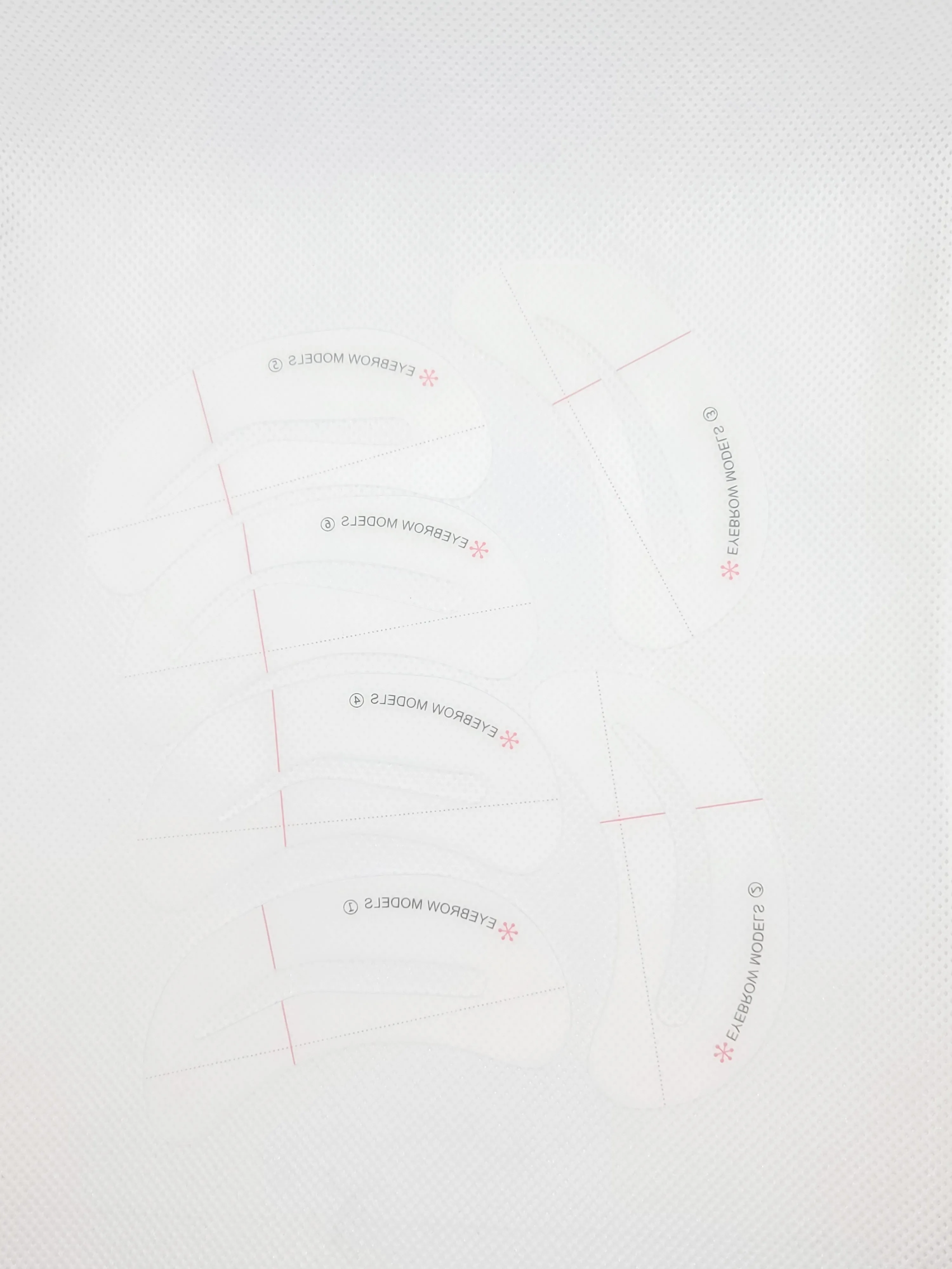 Simply Spoiled Eyebrow Model Stencils