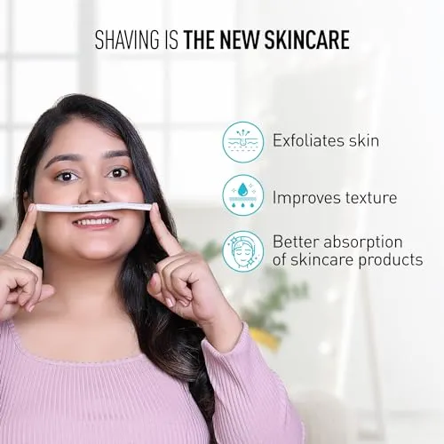 Sirona Face Razor for Women Facial Hair - Pack of 3 | Painless Facial Hair Removal | Eyebrow Shaper | For Eyebrows, Upper Lip, Forehead, Peach Fuzz, Chin and Sideburns | Dermaplaning Tool