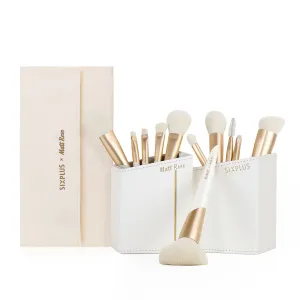 SIXPLUS X MATT ROSE 11 Pcs Makeup Brush Set