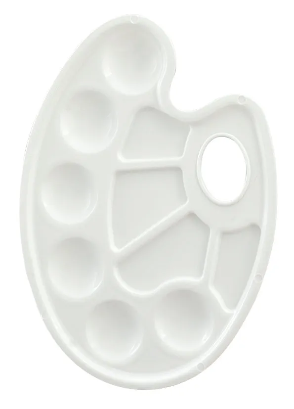 Small Oval Plastic Palette