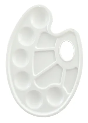 Small Oval Plastic Palette