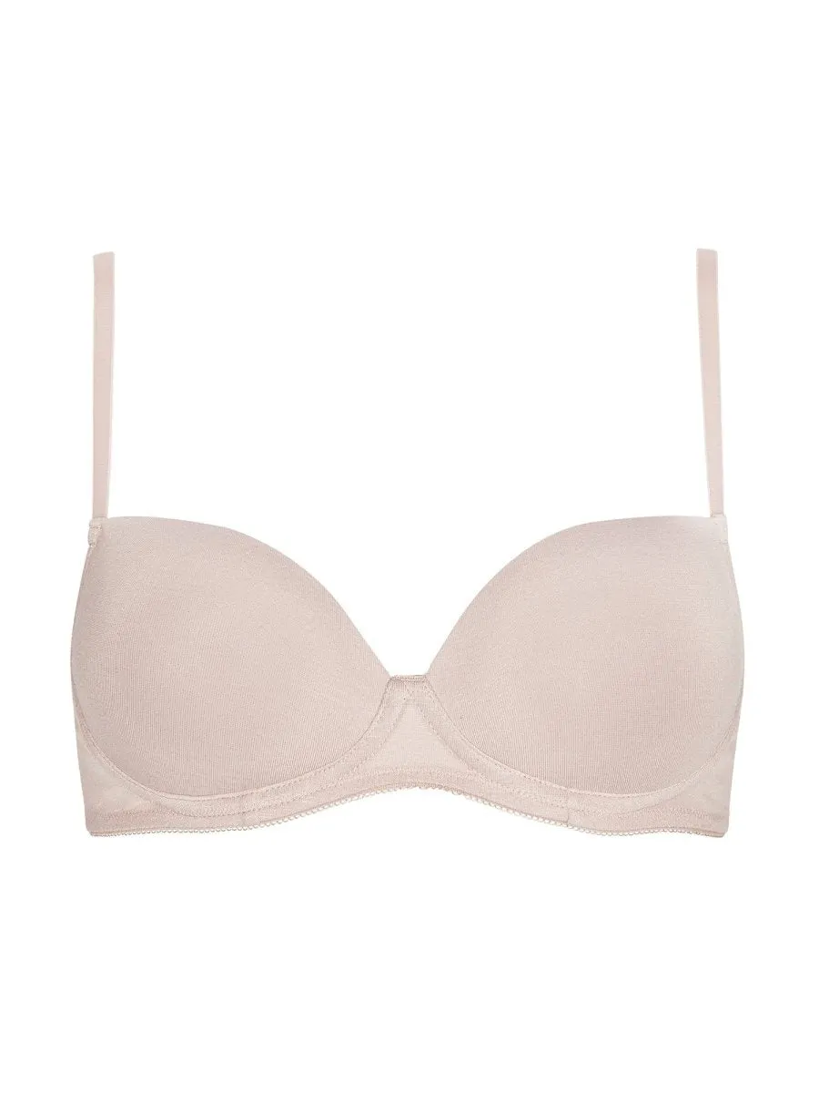 Sophia 2 Pack Teen WirefreeT-Shirt Bra Cream & Blush- 8026