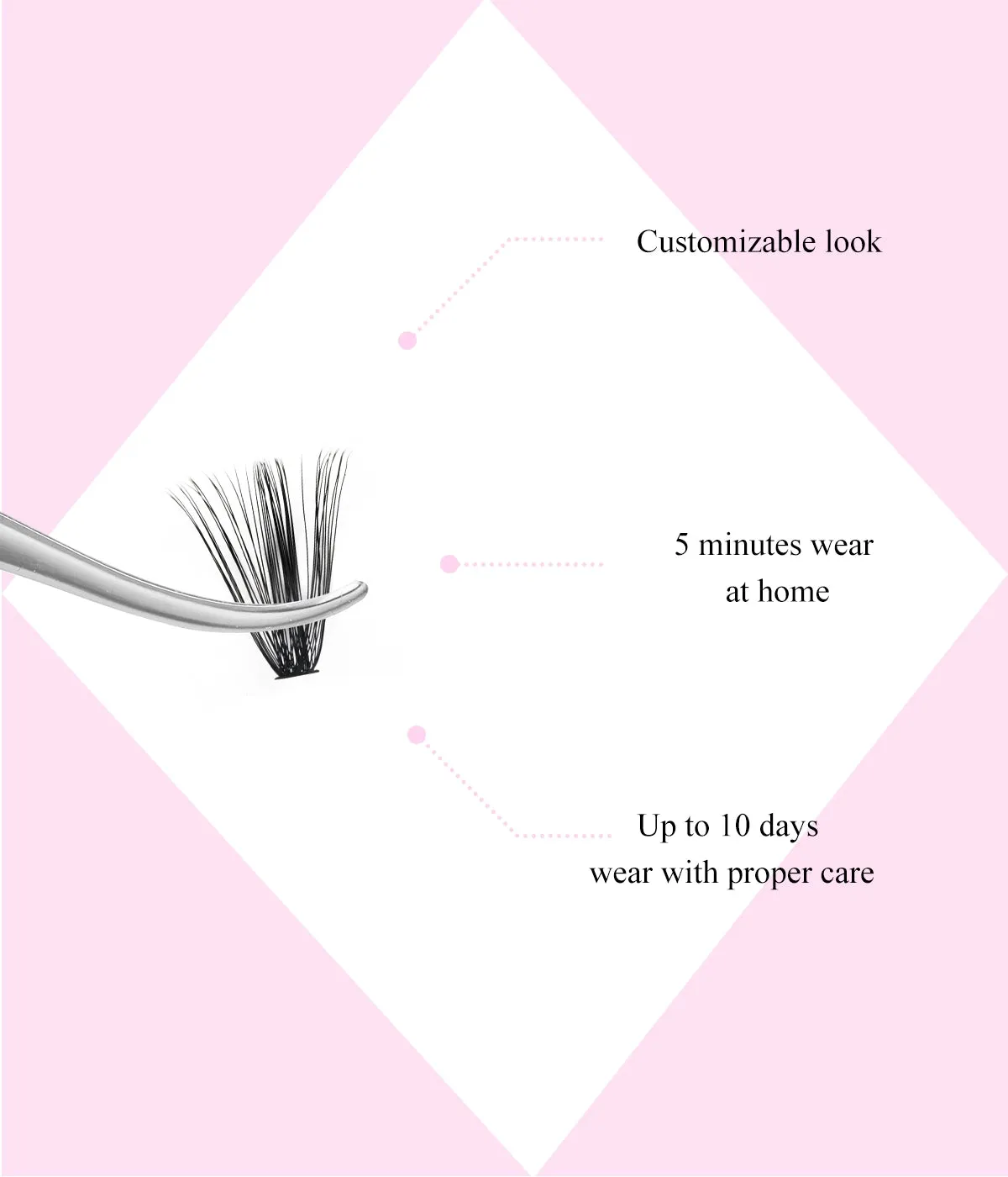 Sugar 40D Lash Extensions At Home Easily Stackable