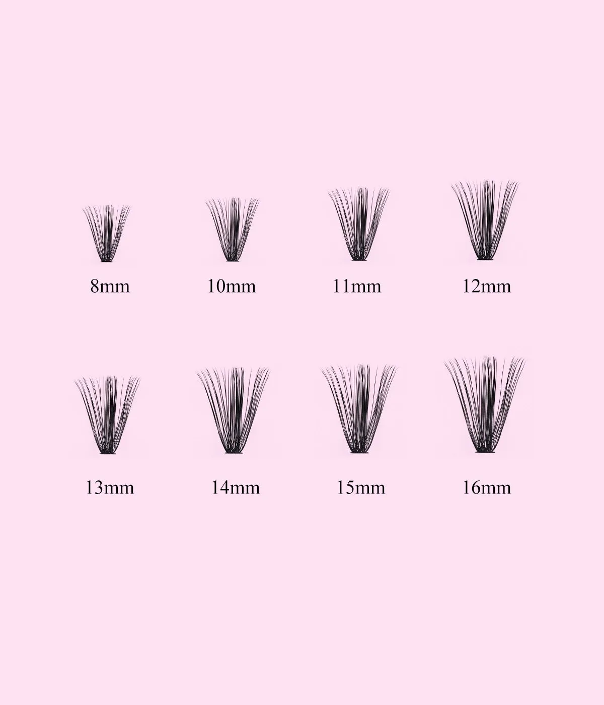 Sugar 40D Lash Extensions At Home Easily Stackable