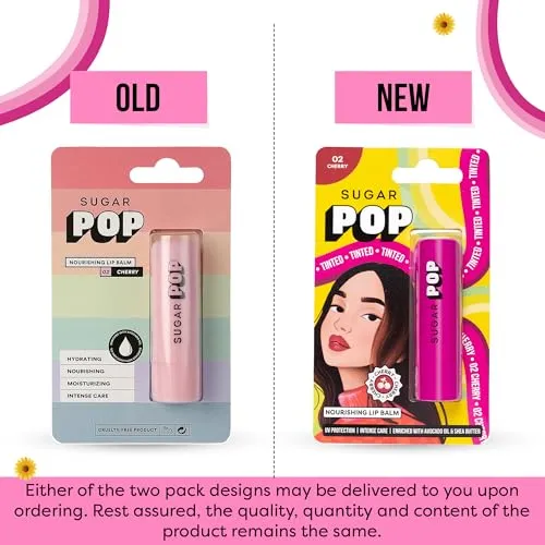 SUGAR POP Nourishing Lip Balm 03 Vanilla - 4.5 gm | Hydrating | Moisturizing | SPF Protection | Intense Care